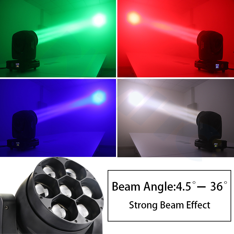 7x40W Pixel Beam Wash LED Moving Head Light