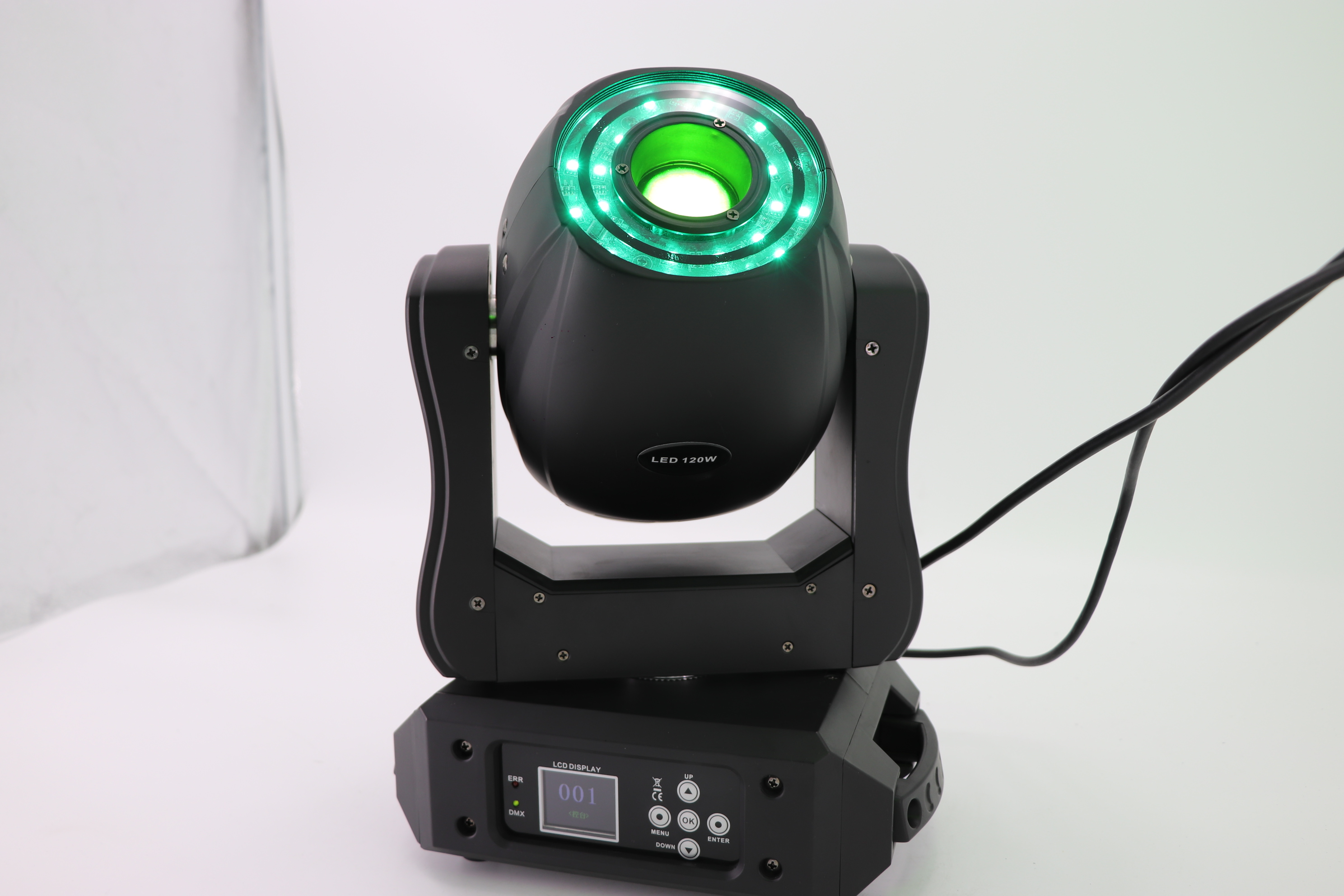 L-84 120W LED Moving Head Light with Red & Green Laser – Spot Effect for DJ, Disco, Party & Bar Stage Lighting
