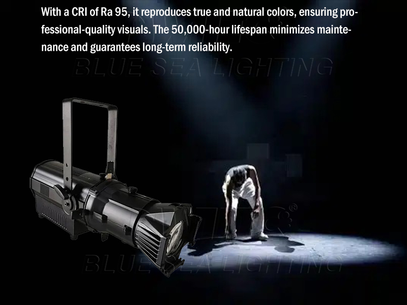 300W COB Warm White Profile Light