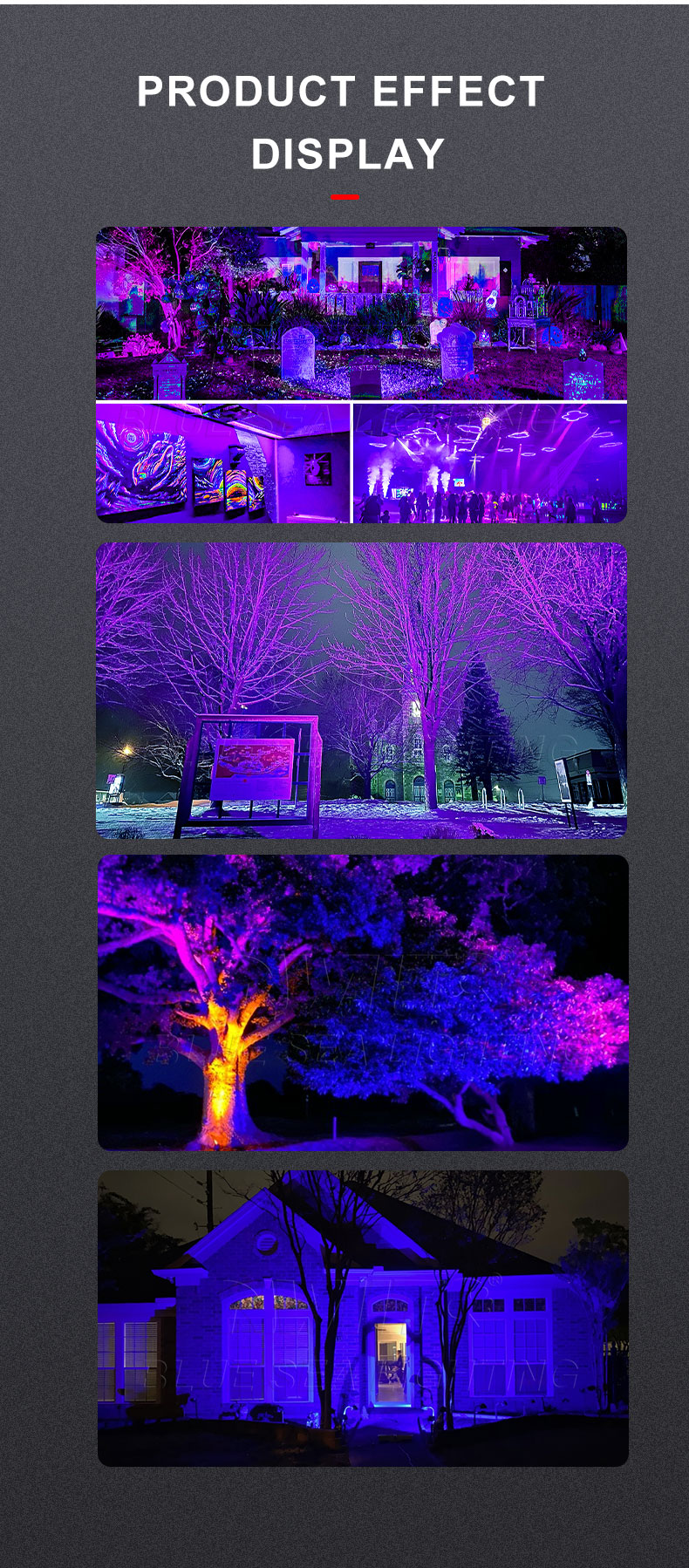 flood light on stage