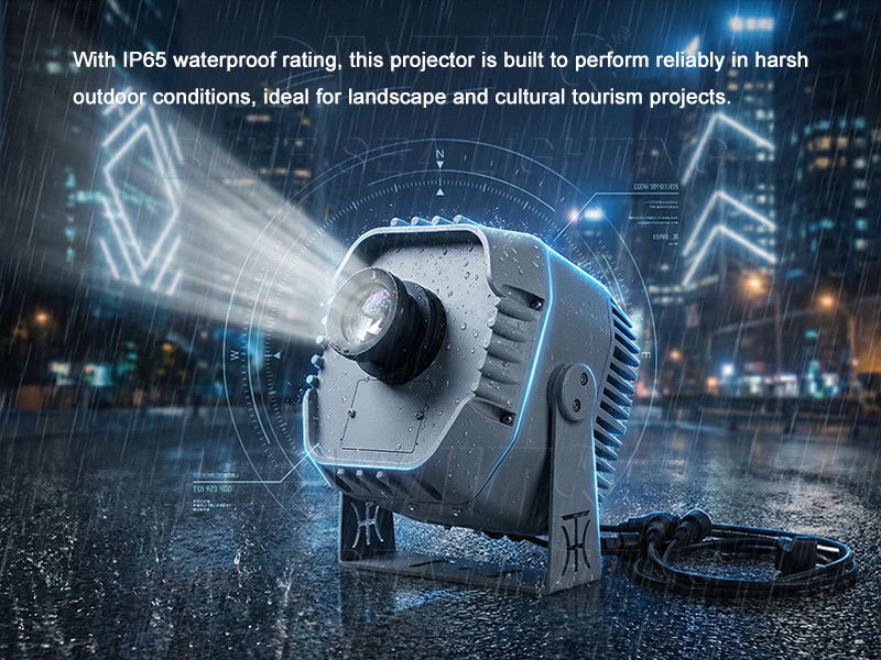 waterproof rotating pattern light outdoor