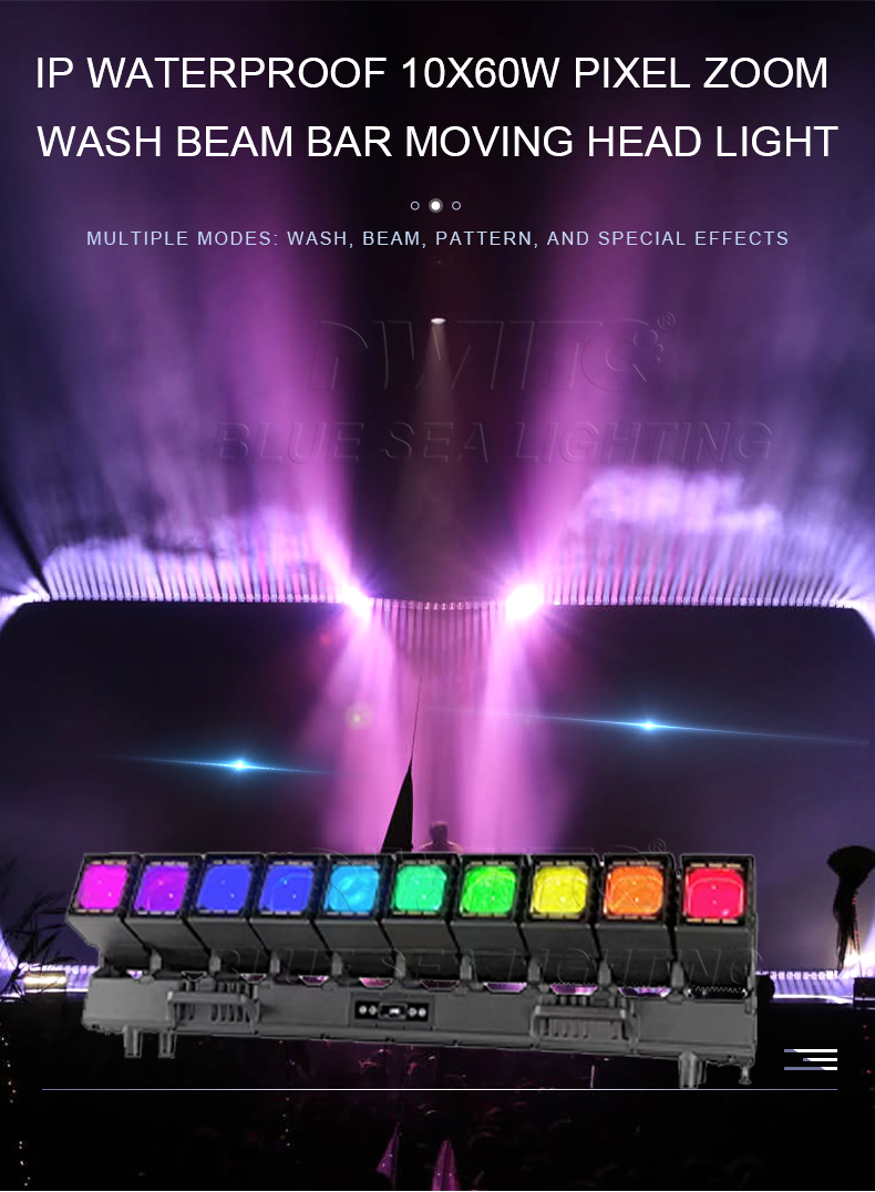 5x10w 5 mini heads led beam moving bar light