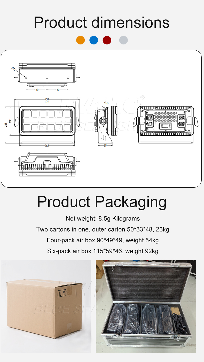 Compact 400W LED Wash Strobe
