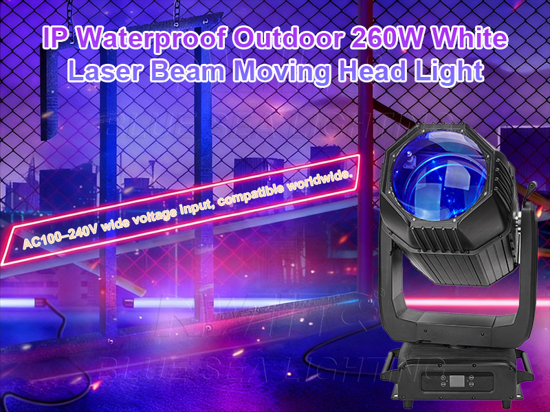 IP65 Waterproof Outdoor 260W White Laser Beam Moving Head Light