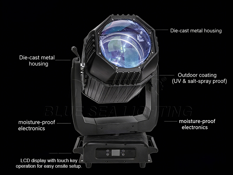 Outdoor IP65 260W Laser Beam Moving Head