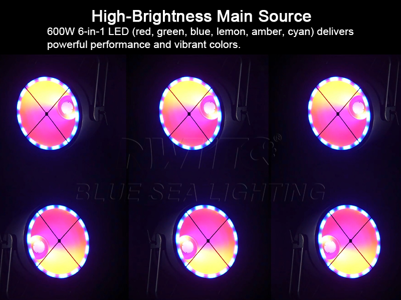 Outdoor 600W RGBLAC Retro LED Stage Light