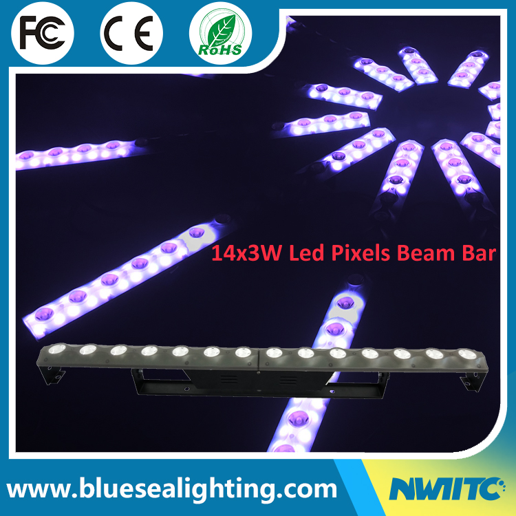 Disco Dj Dmx 14x3W Rgb Led Pixel  Beam bar Wall Washer Stage Light