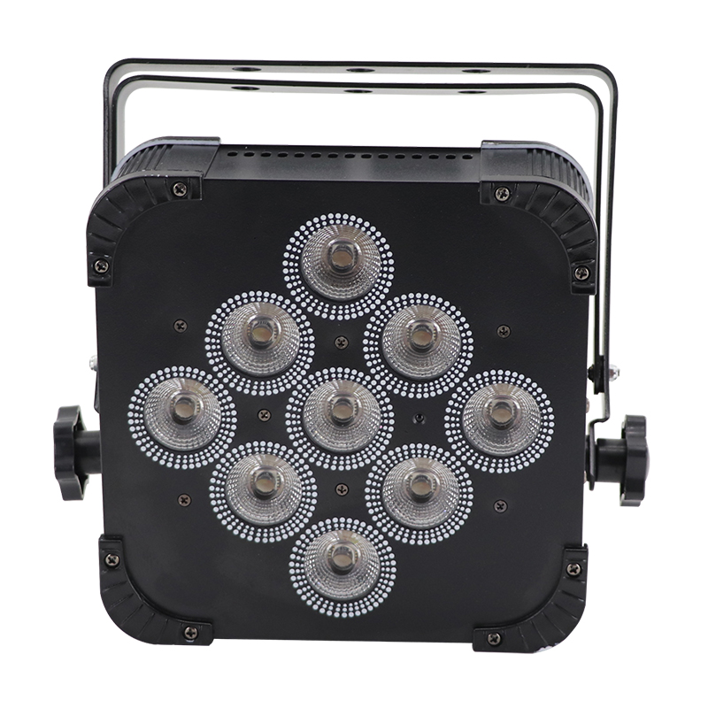 L-114 Wash Lighting 9x18w 6in1 Flat Dmx Wireless Battery Powered Led Par Stage Lights