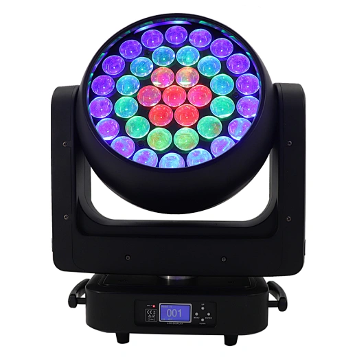 L-60 RGBW 4in1 Zoom 37x25W Wash LED Moving Head Stage Beam Effect Lighting for Bar Concert Theater DJ Disco Lights