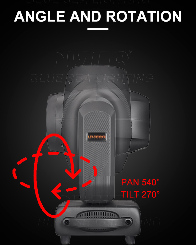 Super Beam Moving Head Light with dual prism effects