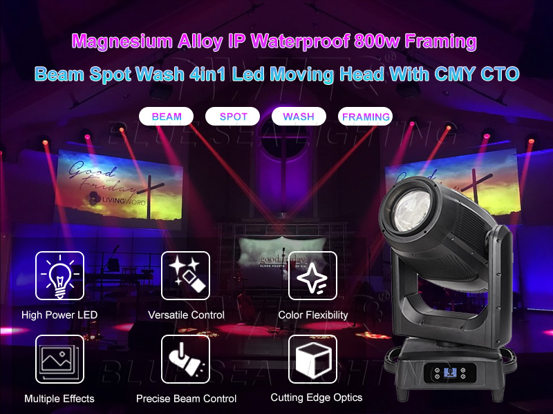 800W IP65 Framing LED Moving Head Light