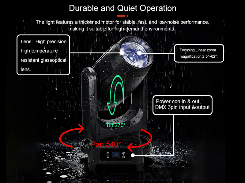 Outdoor IP65 600W Beam Spot Wash Moving Head