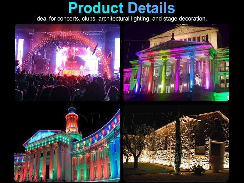 DMX 6/10/108CH waterproof LED wall washer light