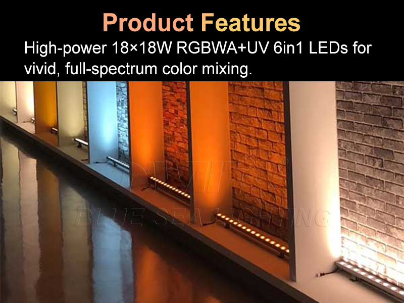 LED Wall Washer 180W with 15° 25° 40° beam angles