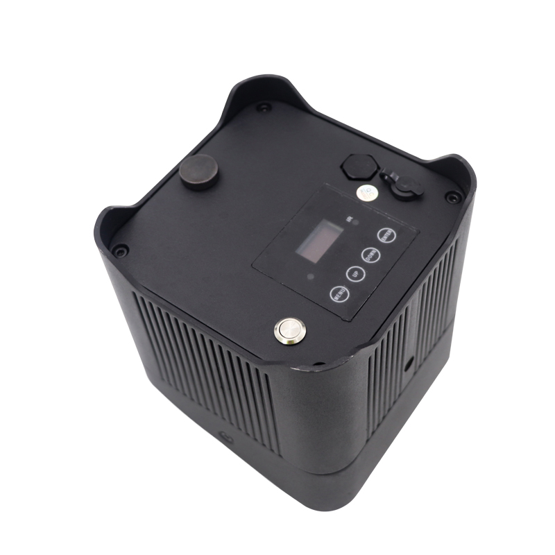 Outdoor 9x18W RGBWA UV Battery-Powered Wireless DMX LED Uplight with WiFi App Control