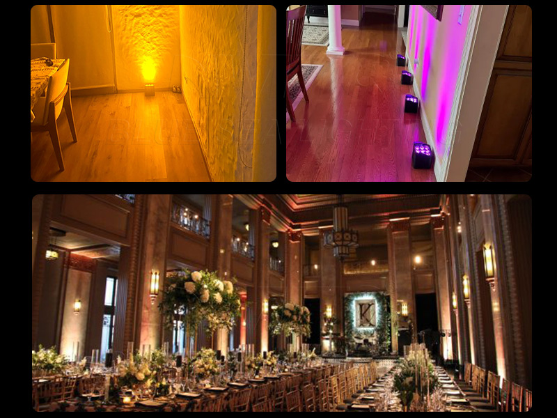 RGBWA UV Uplight for Outdoor Events