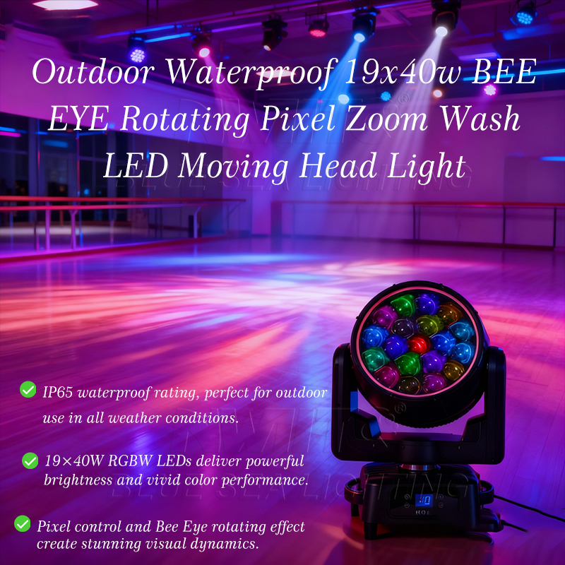 Outdoor Waterproof 19x40W Bee Eye Moving Head Light