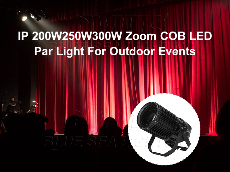 Outdoor waterproof 200W COB LED par light for stage lighting