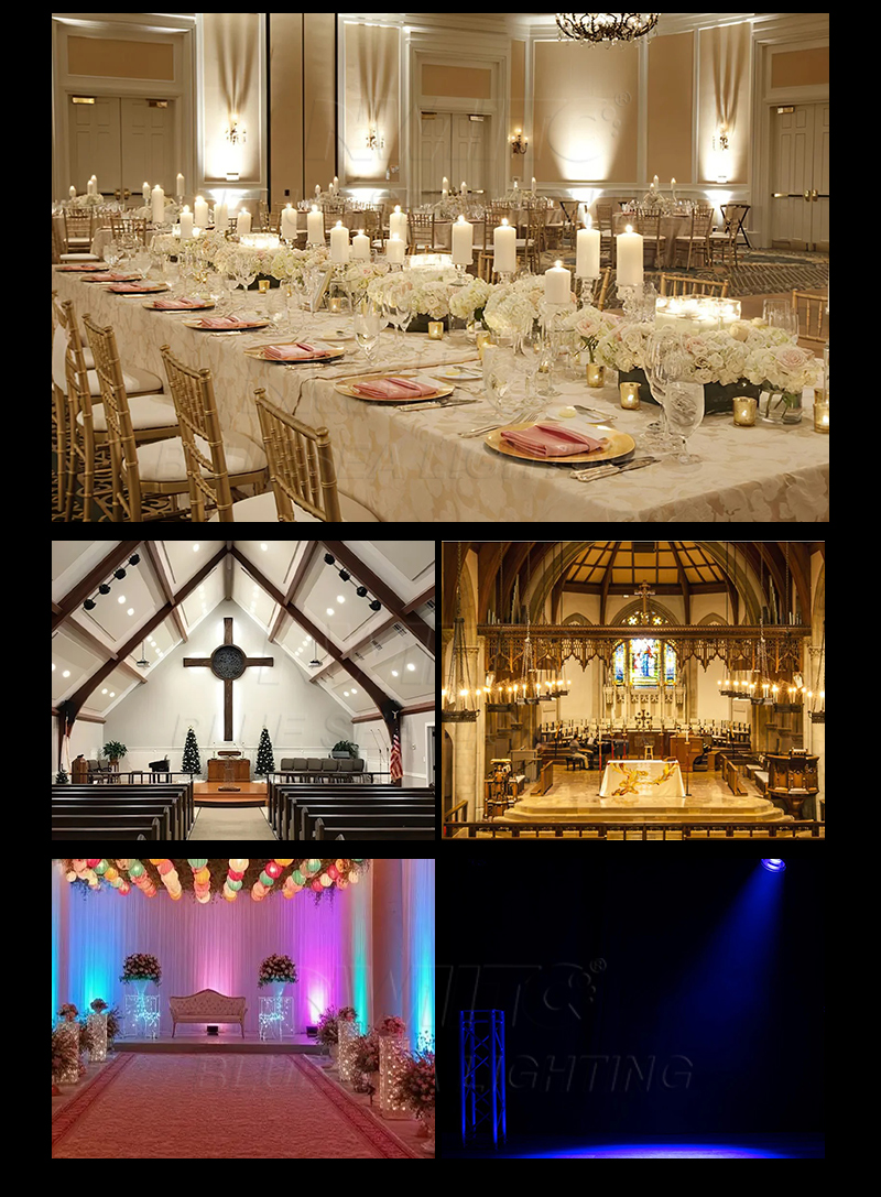 Durable stage par light with adjustable beam and long lifespan