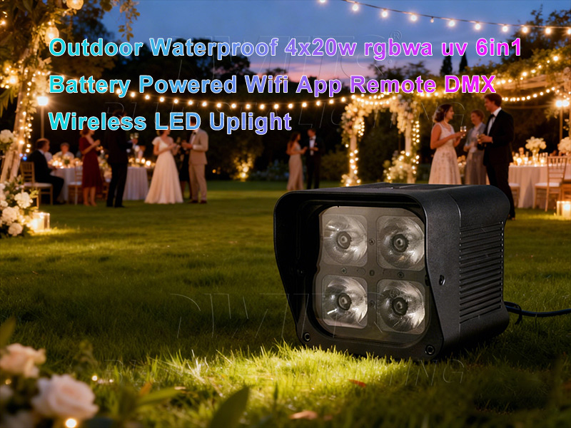 Outdoor Waterproof RGBWA UV LED Uplight