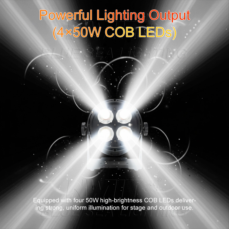 IP65 4x50W COB LED Par Stage Light