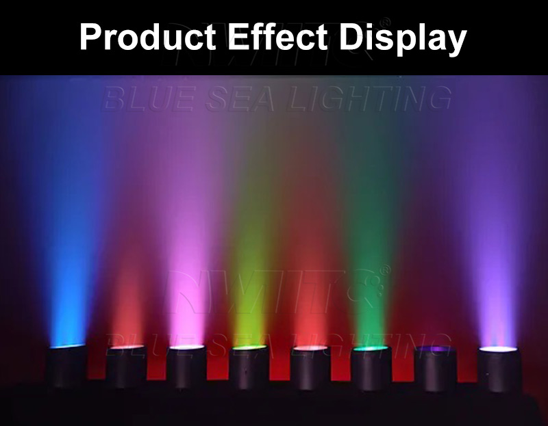 LED uplight projecting bright color beam