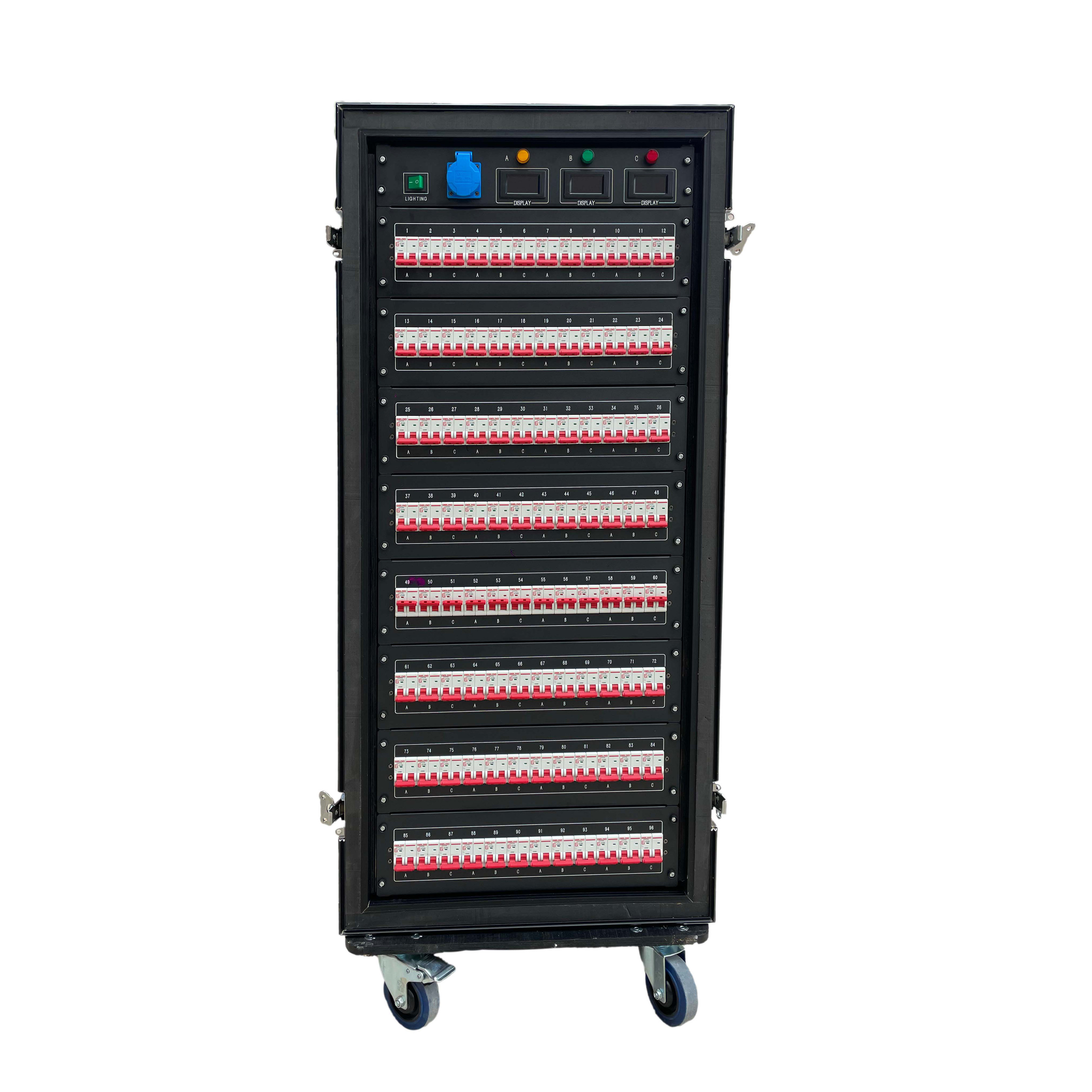 Pro 4 Road L14-30 Twist Lock 16 Way 19pin Socapex Output Power Distro