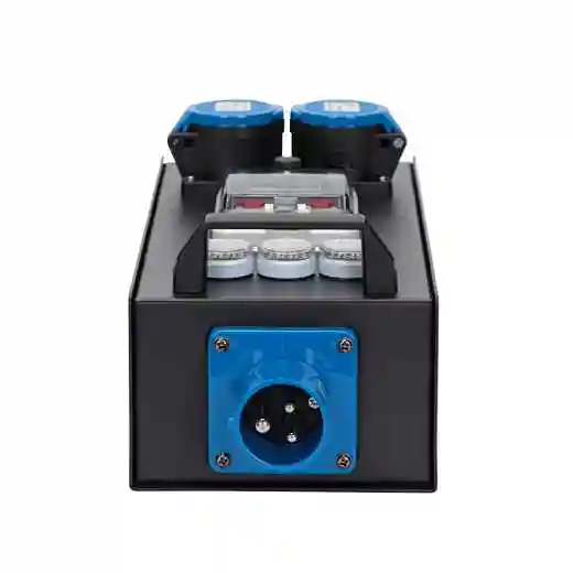 Portable 2 Road CEE 16A Ouput CEE 16A 3 Pin Input And Output