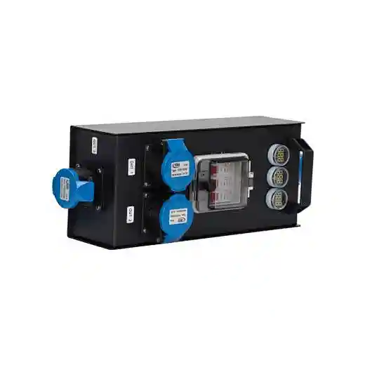 Portable 2 Road CEE 16A Ouput CEE 16A 3 Pin Input And Output