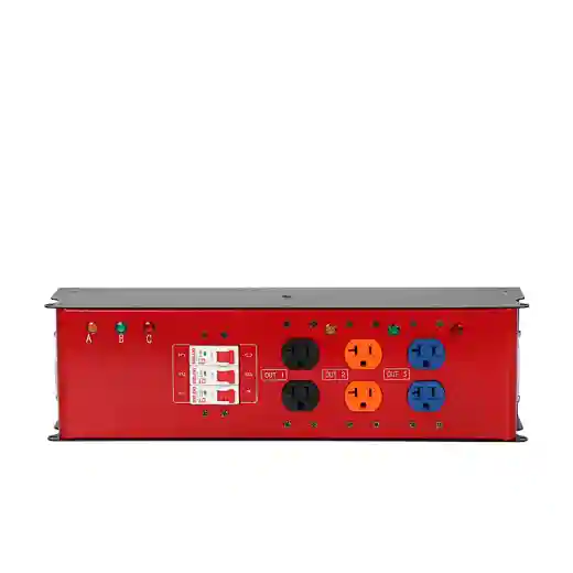 Power Distribution Box with 3x 110V Edison Outputs and L21-30 220V In/Out