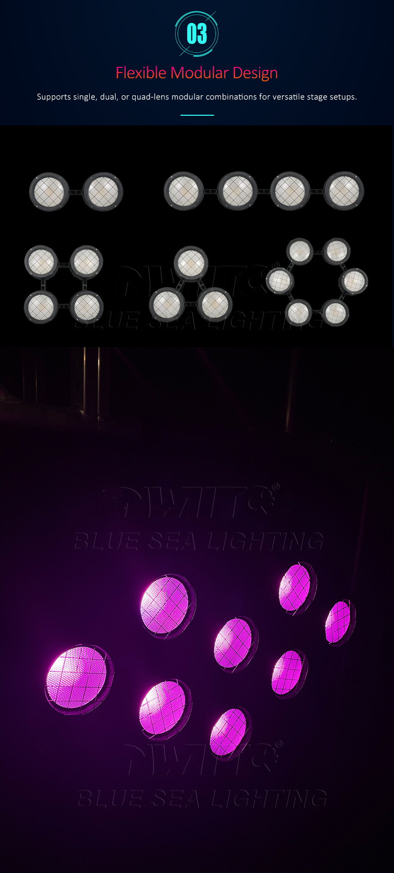 Waterproof 350W Stage Light