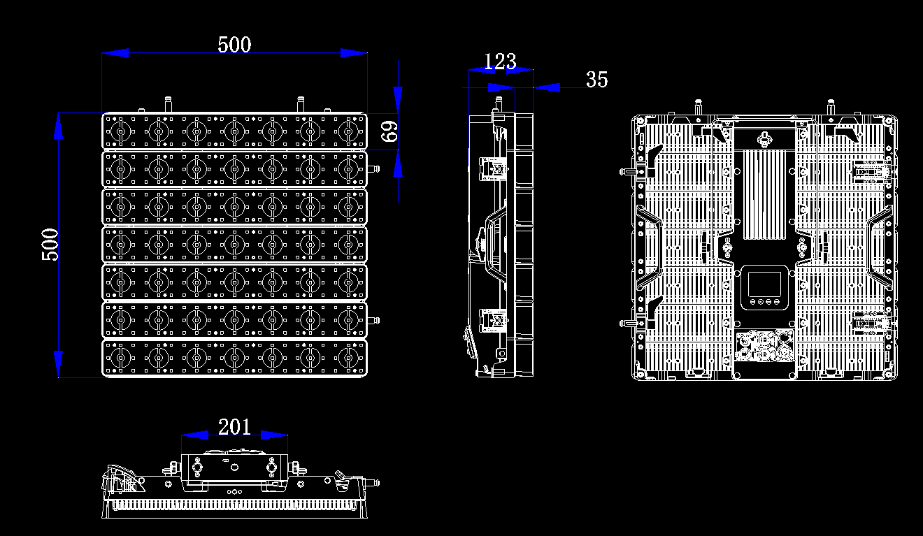 Splicable IP Waterproof 7X7 Pixel LED Matrix Light