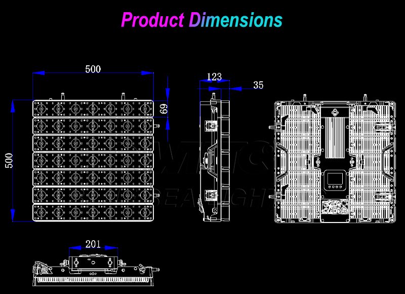 Splicable pixel LED matrix