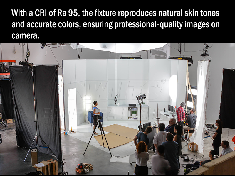 Studio 300W White COB Fresnel Lamp