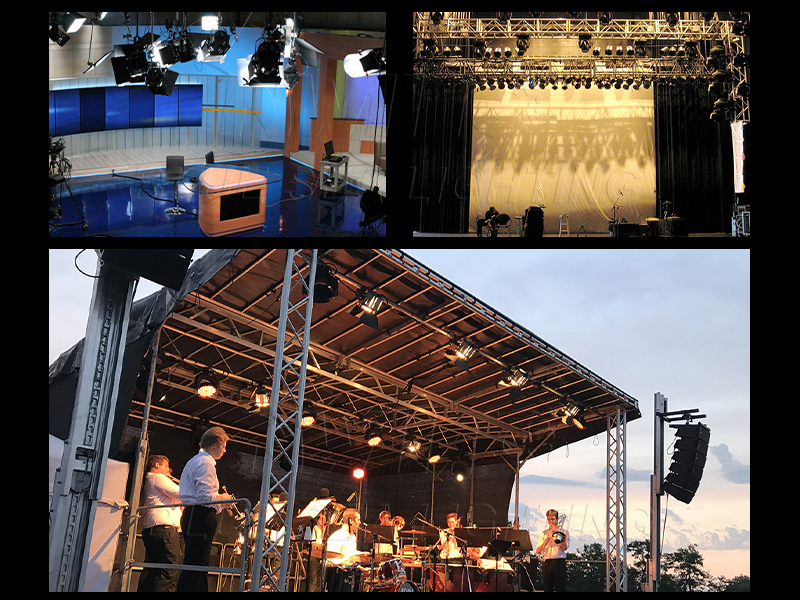 DMX Controlled 300W LED Fresnel Fixture