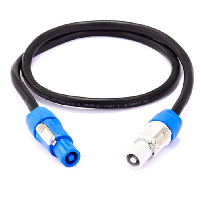1m White Blue Power Plug Powercon Connector