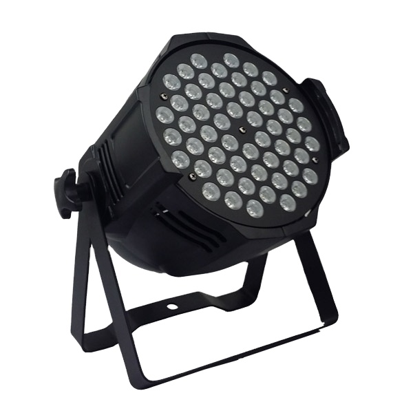 Pro DJ Disco DMX 54x3W RGB 3-in-1 Uplight Stage PAR64 LED Par Can Light Spotlights