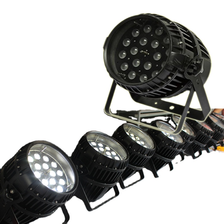 RGBWA UV 18x18W Zoom Wash Uplight LED Par Can Light Waterproof Aluminum Body with DMX Control for DJ and Theme Park Use