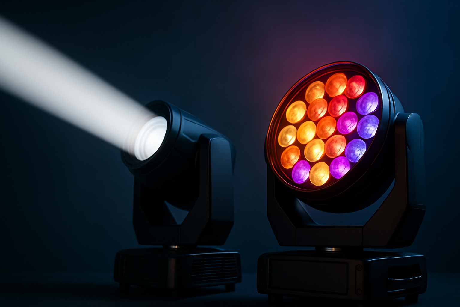 The Differences and Applications of Beam Lights and Wash Lights