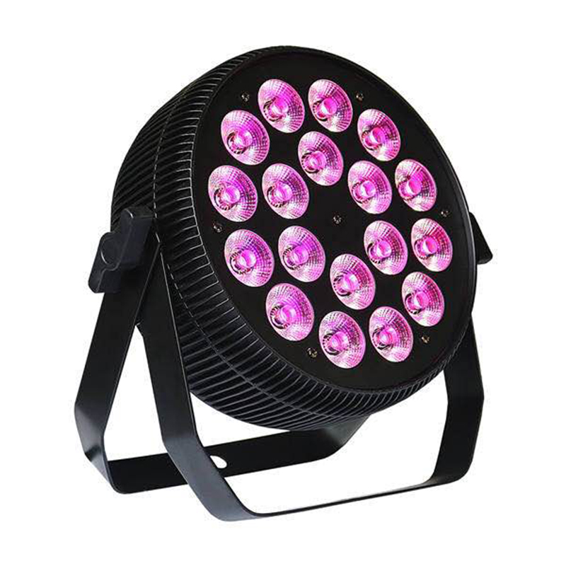 Disco Dj Party 18x15w RGBWA 5in1 Uplight Par64 Flat LED Par Can Light