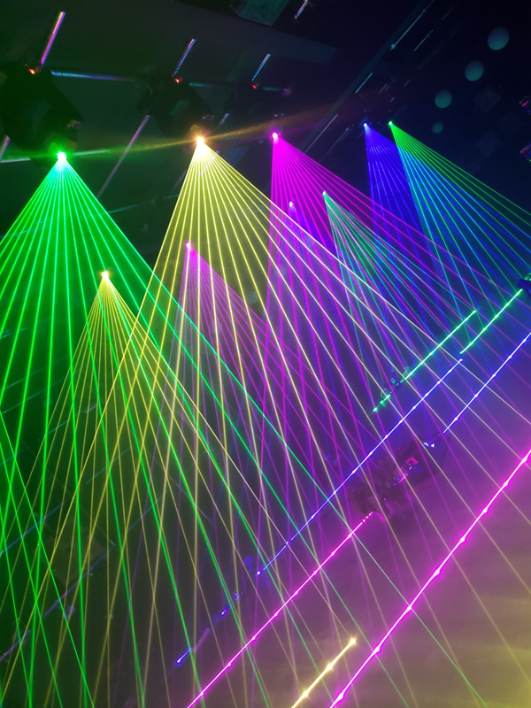 DJ Disco halo Ring 6w Animation RGB 3in1 Moving Head Laser Light