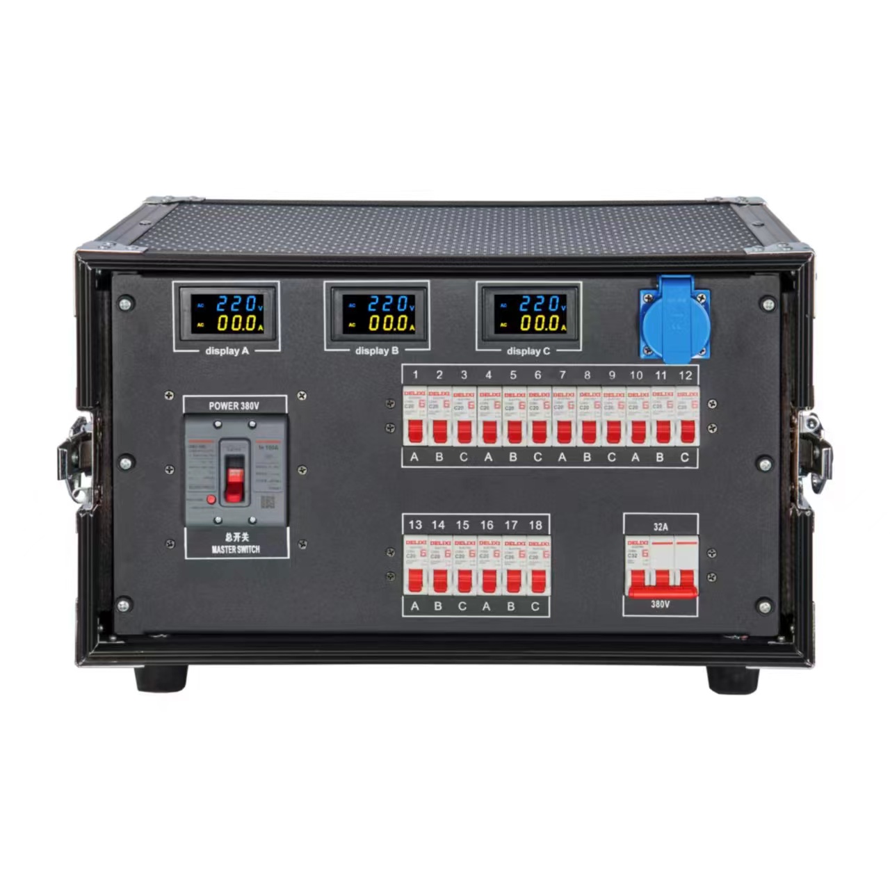 63A 5PIN Input&Output 18 Road 16A Waterproof Output and 32A 5PIN Output Power Distributor