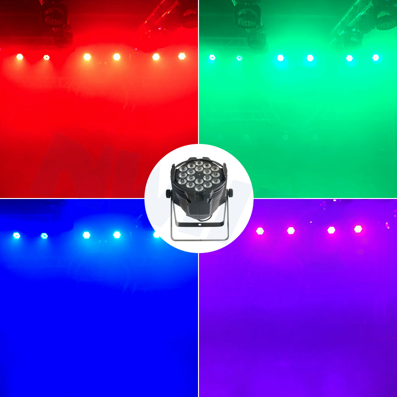 DJ Disco Par64 Uplight 18x18w Wash Rgbwa Uv 6in1 Led Par Can Light
