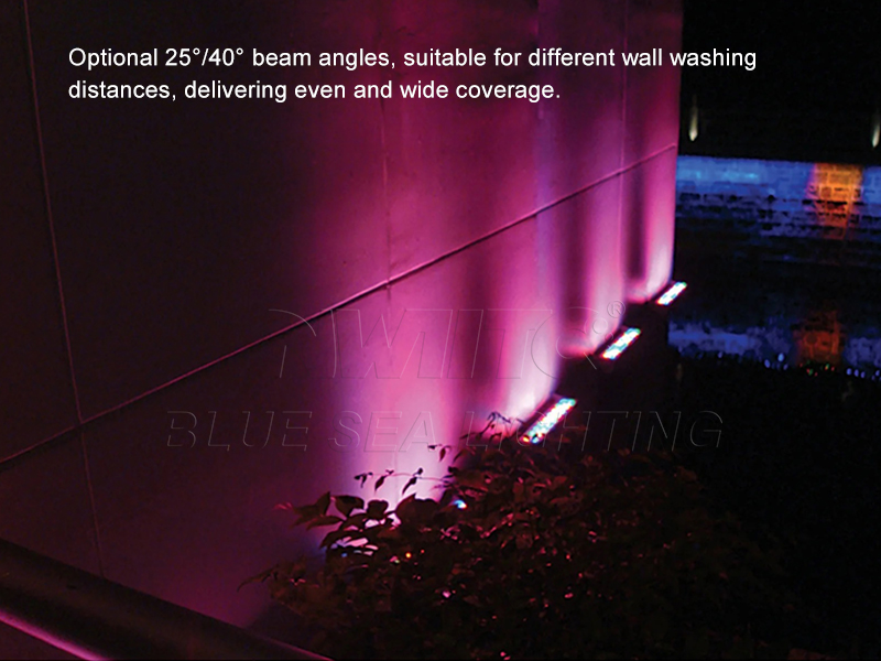 Battery powered LED wall washer