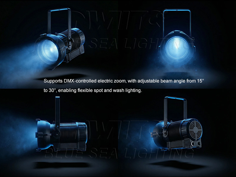 Silent Fanless LED Fresnel Lighting Fixture