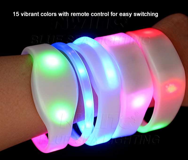 Rechargeable LED Wristband with Multi-Zone Control
