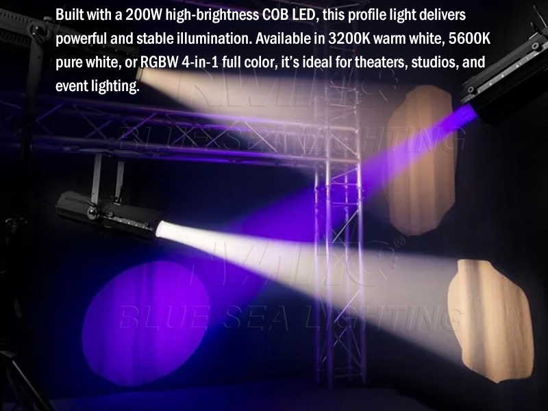High CRI 200W LED Profile Spot Light