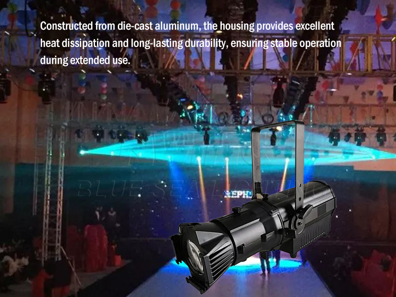 Adjustable Beam 200W LED Ellipsoidal Light