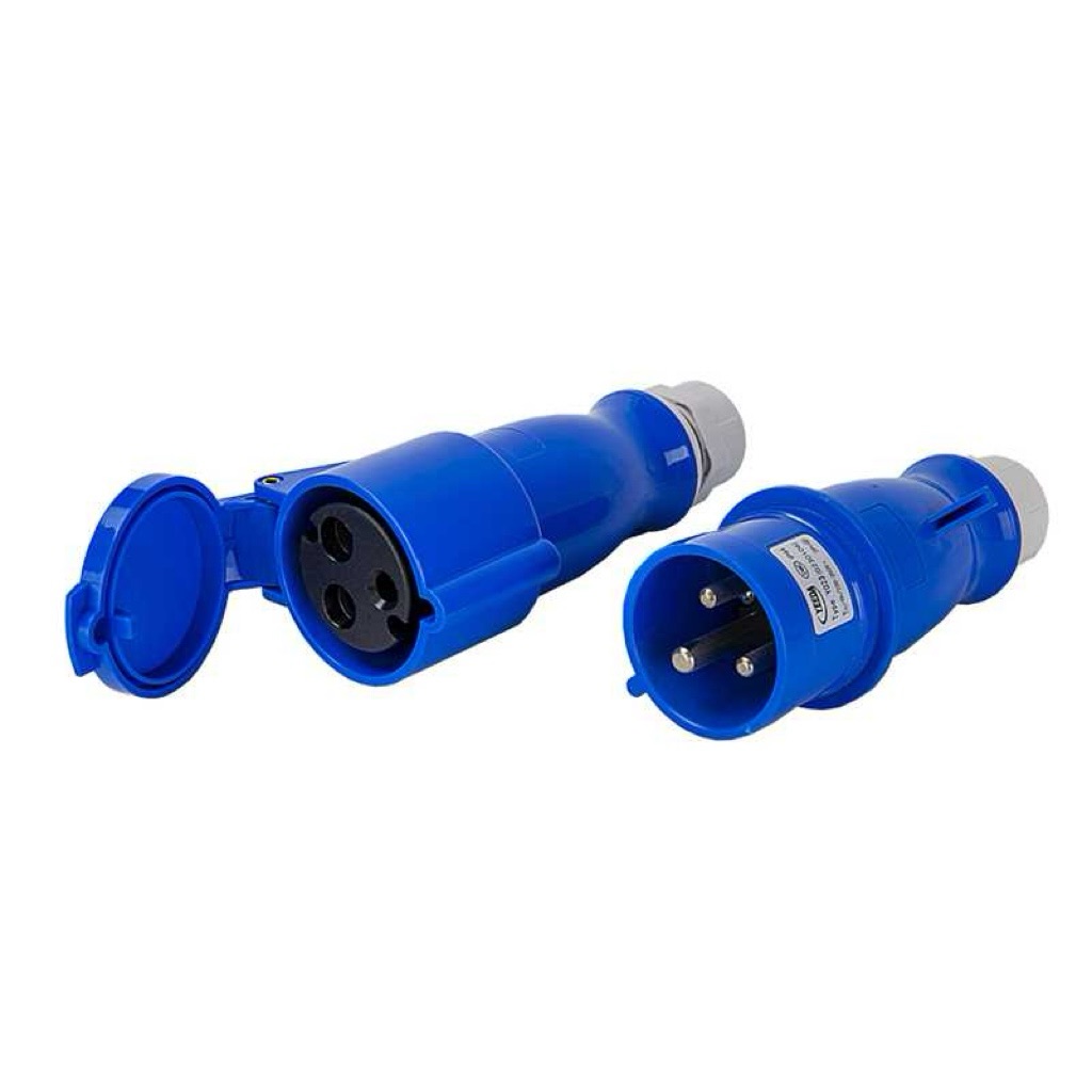 One Pair 16A 3 Pin Male and Female Waterproof Industrial CEE Plug