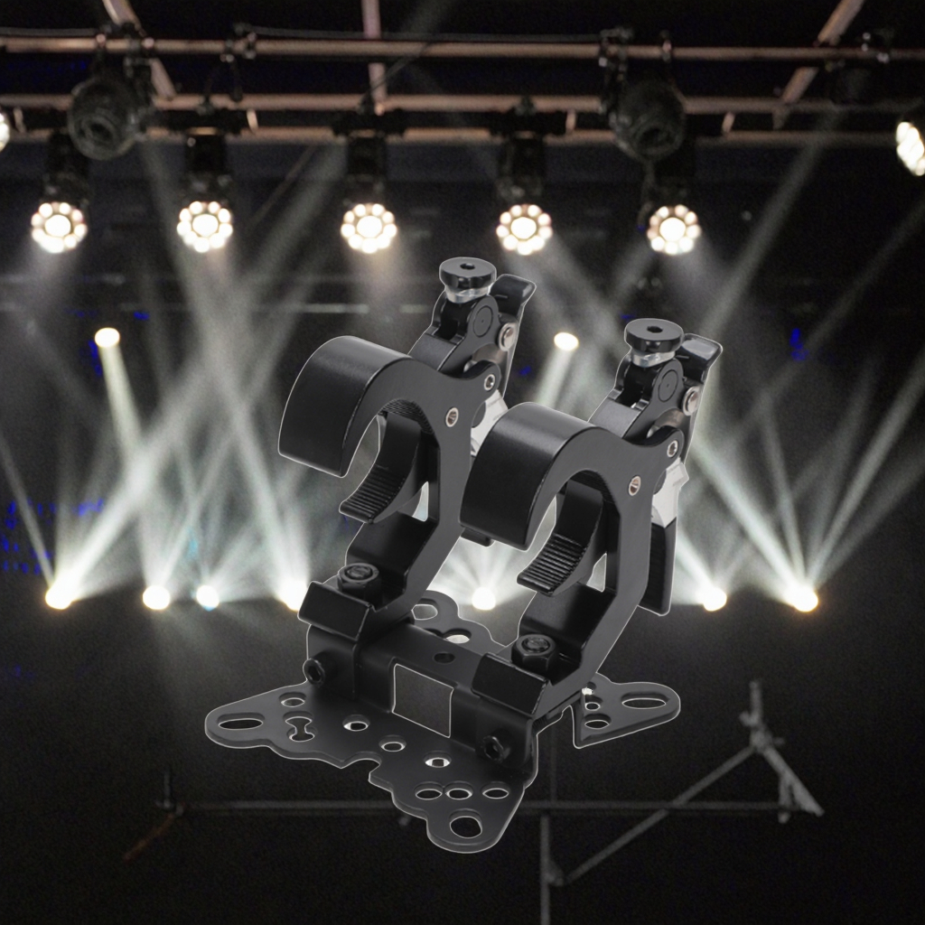 DJ Disco 100kg Load 45-60MM OD Quick Foldable Light Clamp Hook for Stage Lights
